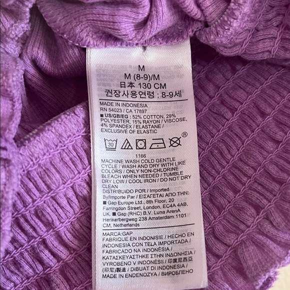 Purple Ruffled Girl's Top - Picture 4 of 4